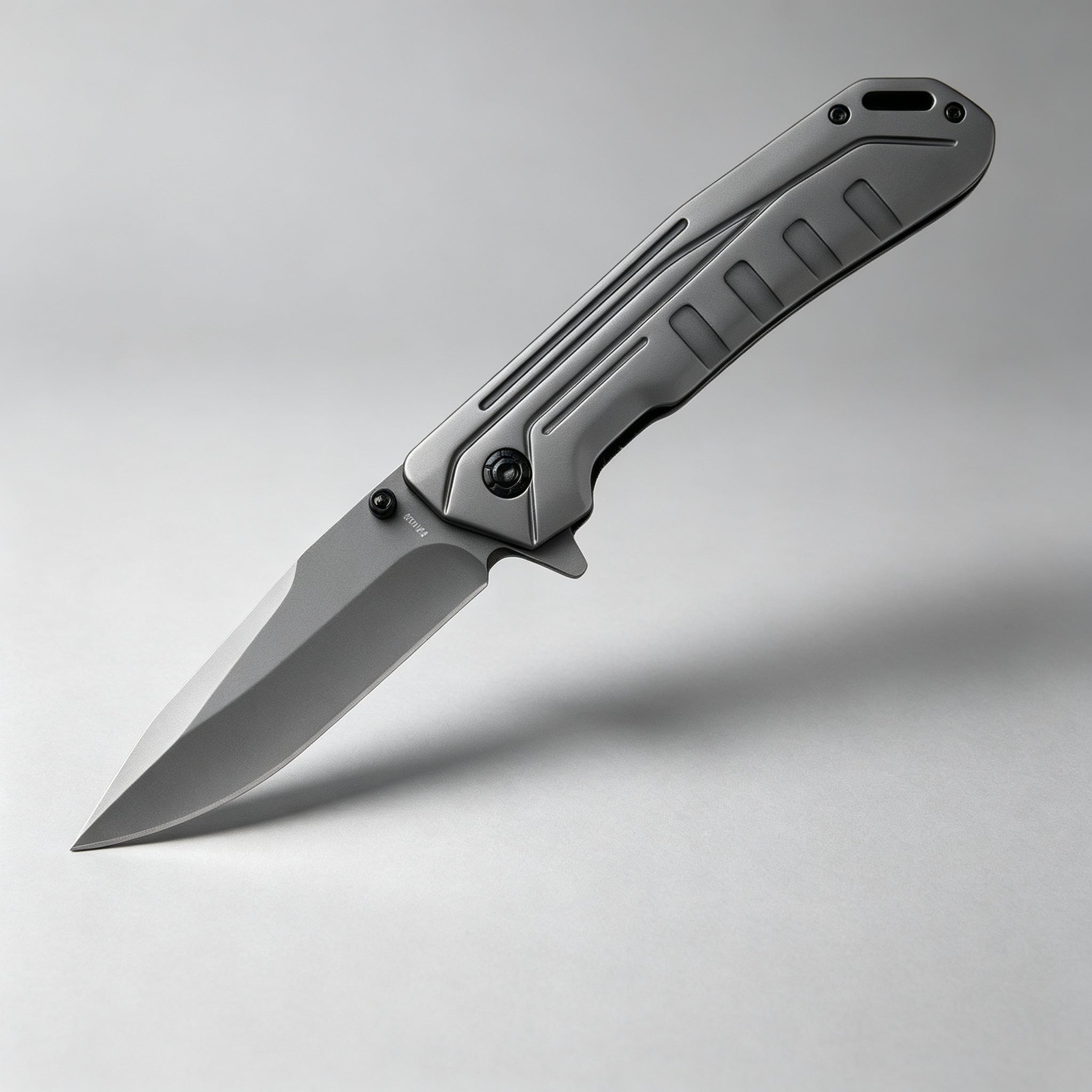 F220 Bearing Folding Knife Black & White Handle – 226mm · 162g — view 2