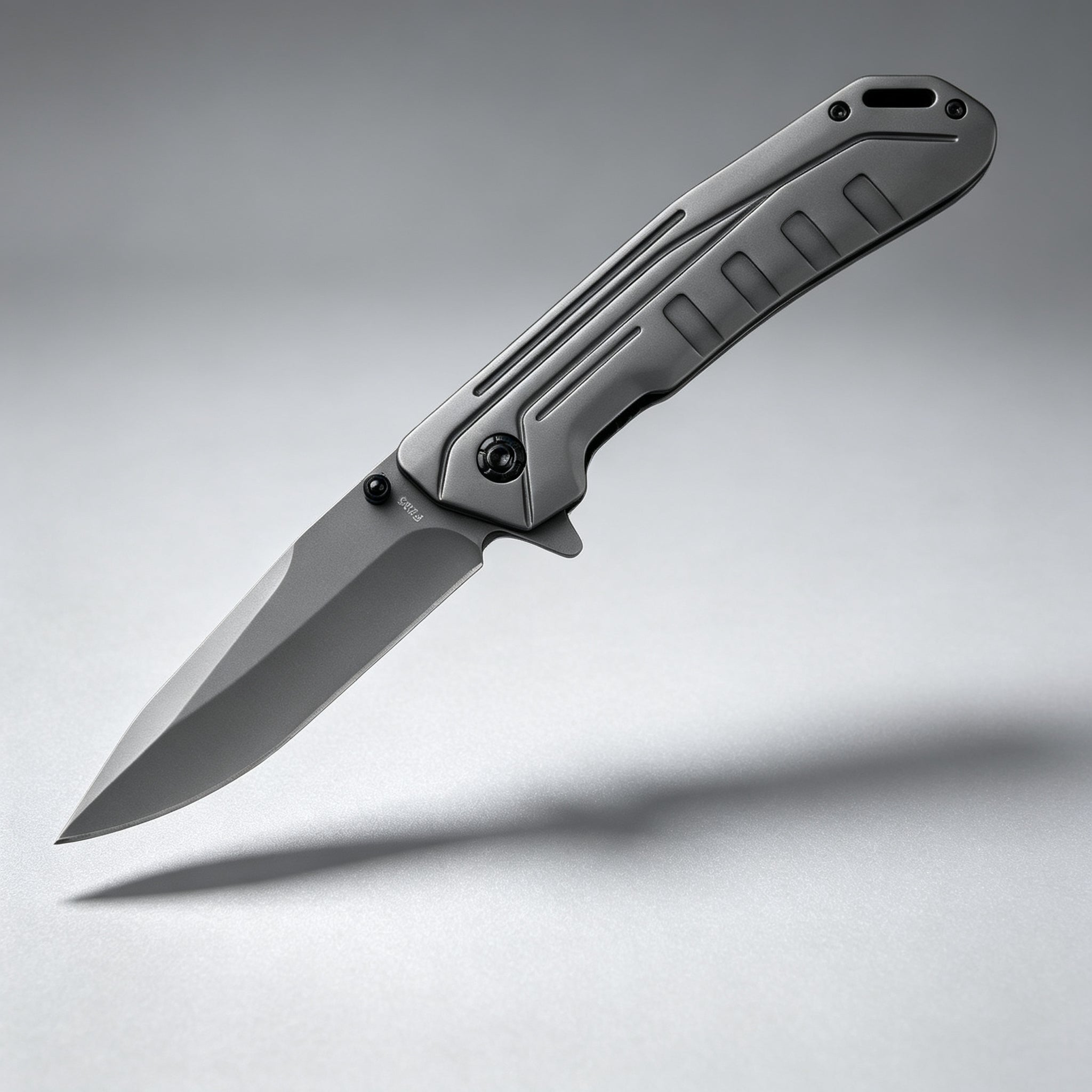 F220 Bearing Folding Knife Black & White Handle – 226mm · 162g — view 3