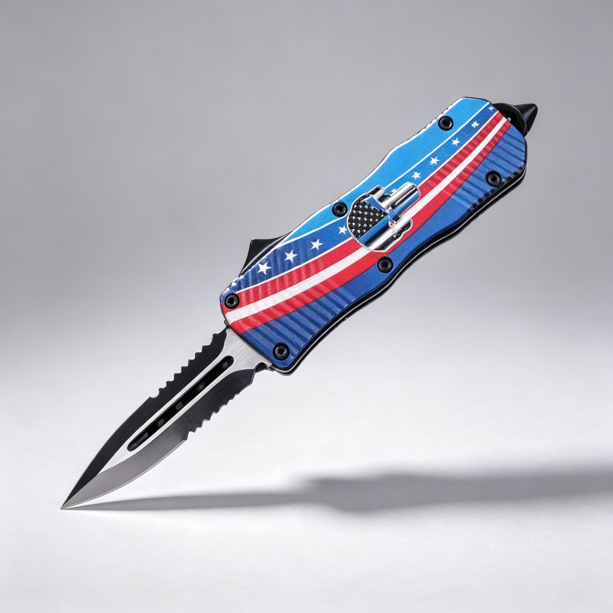 F146-4-1 Folding Knife Double-Edge Serrated – 170mm · 210g — view 2