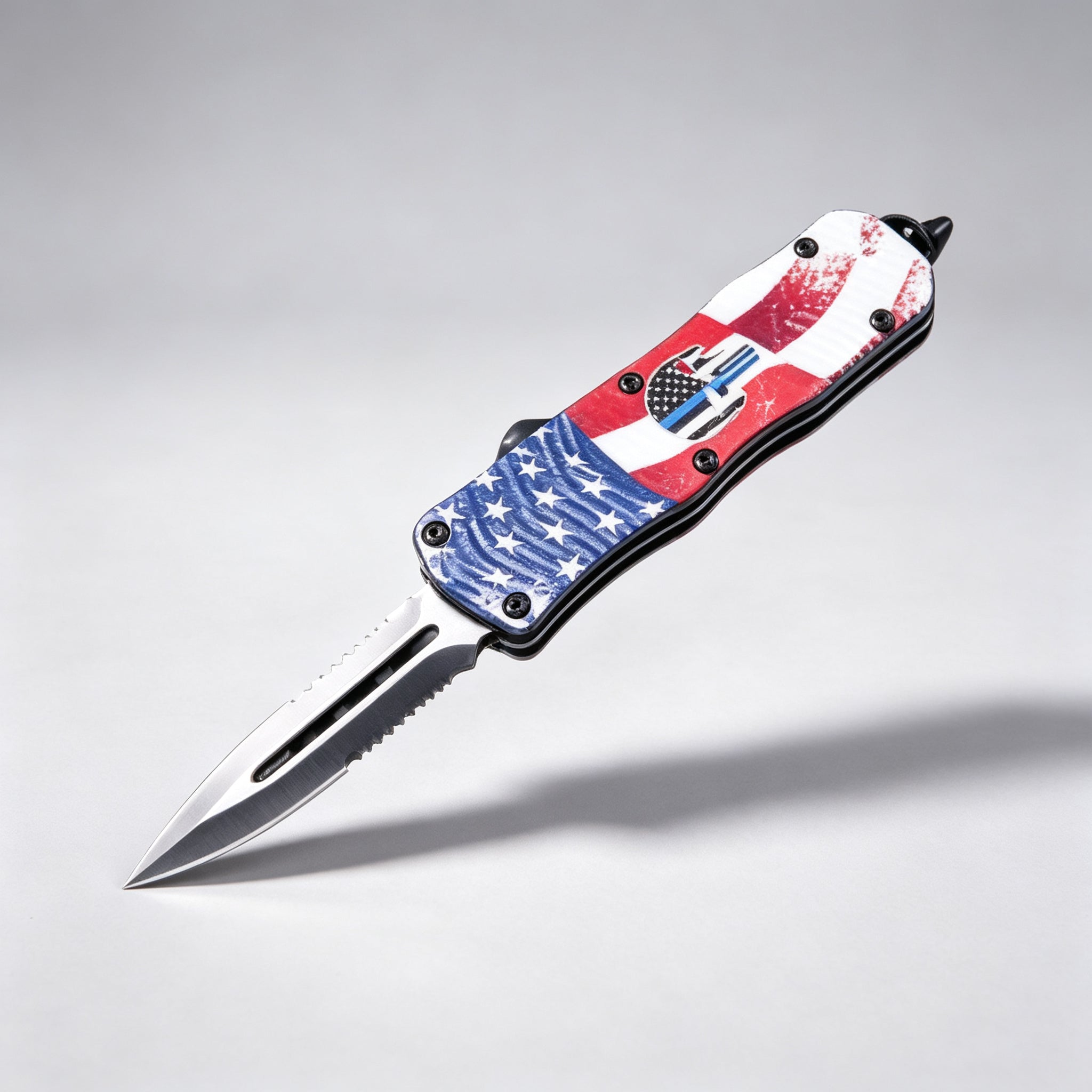 F146-1 Folding Knife Double-Edge Serrated – 170mm · 210g — view 2