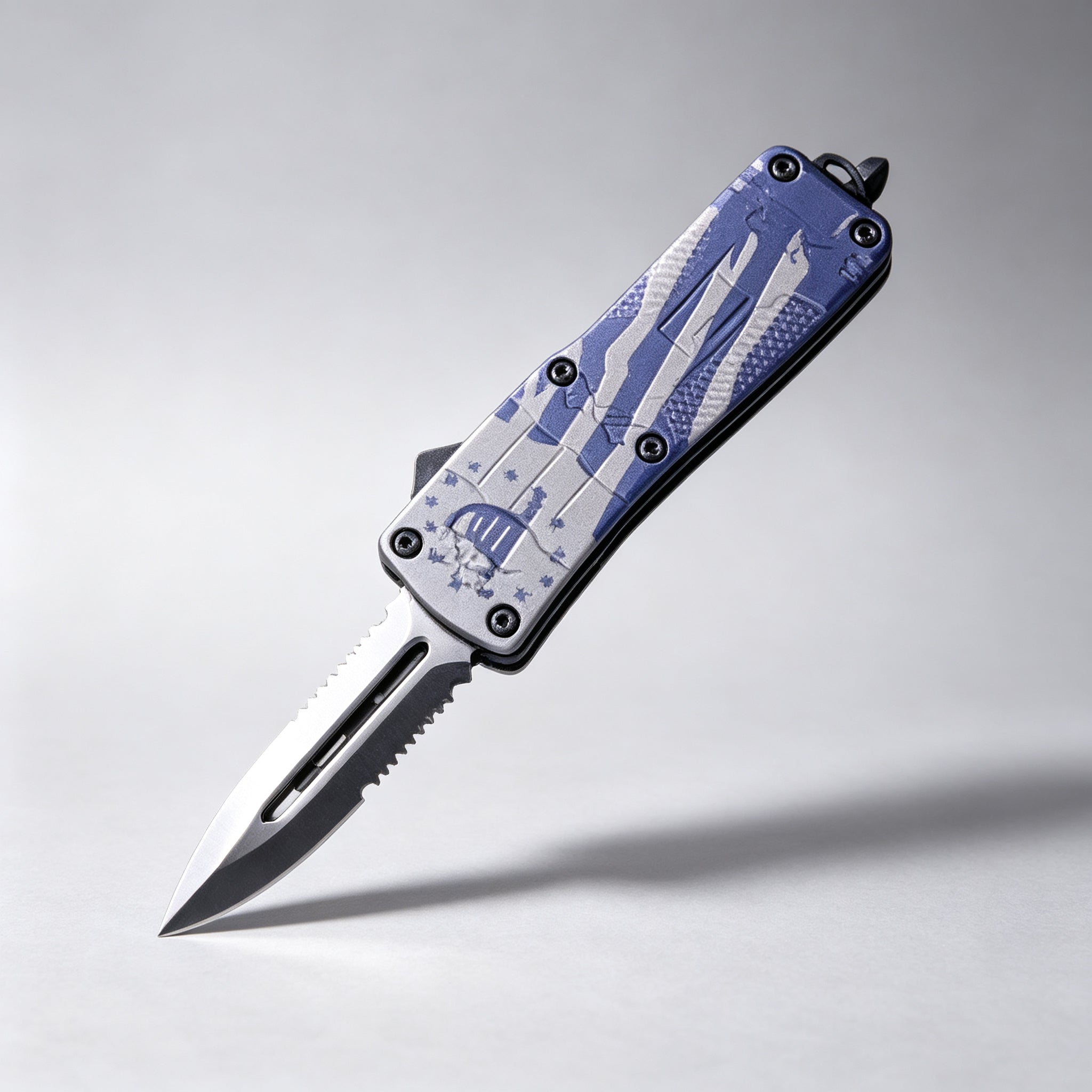 F145-7 Folding Knife Double-Edge Serrated – 170mm · 210g — view 2