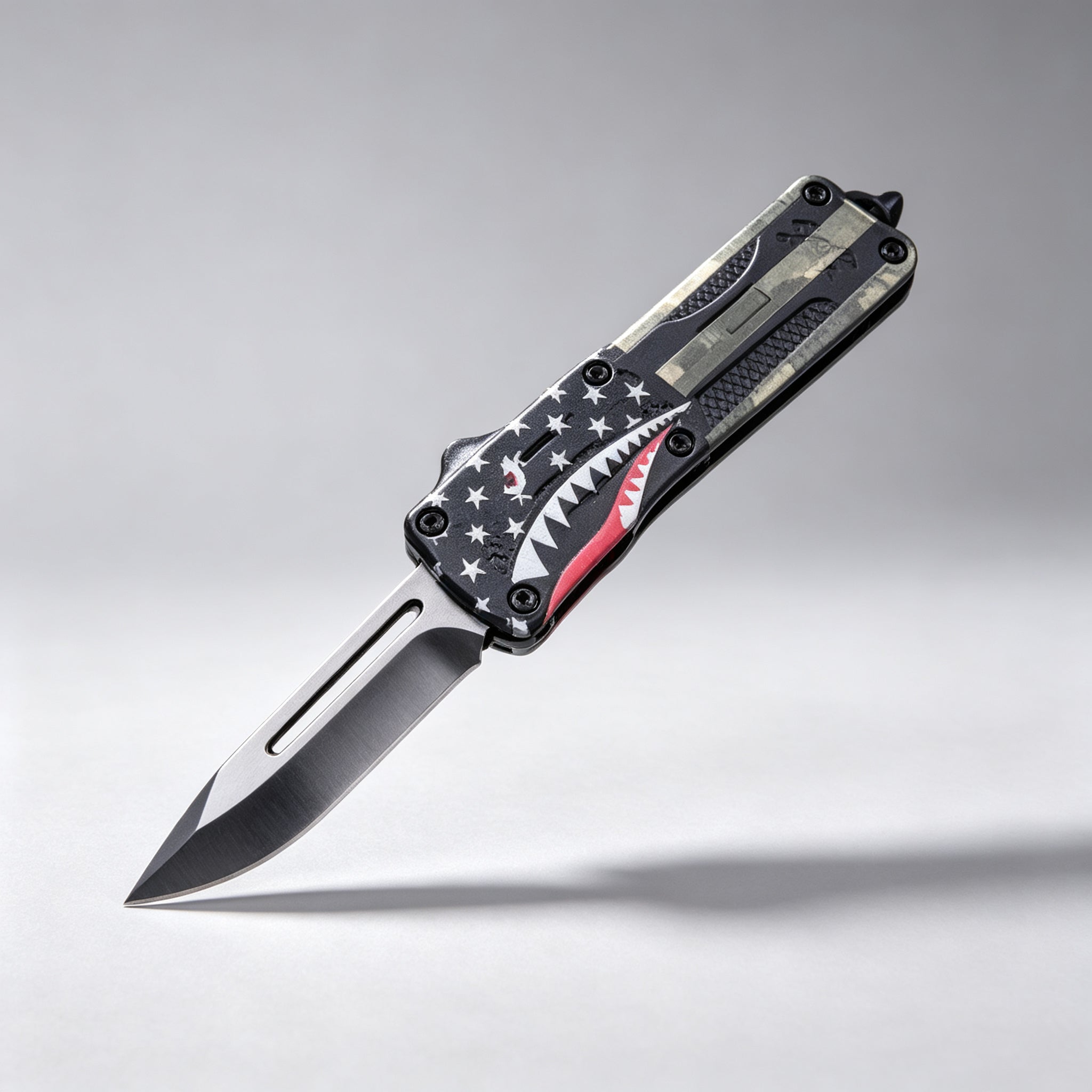 F139 Folding Knife Double-Edge Serrated – 170mm · 227g — view 2